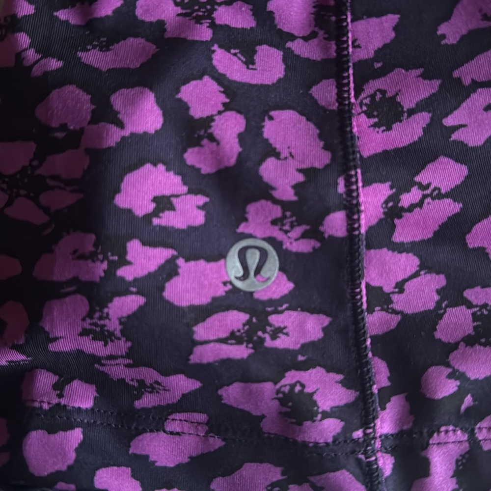 LULULEMON Super Sport Mini Cherry Cheetah Ultra Violet Naval Blue Tank Top Sz 2 - Picture 5 of 8
